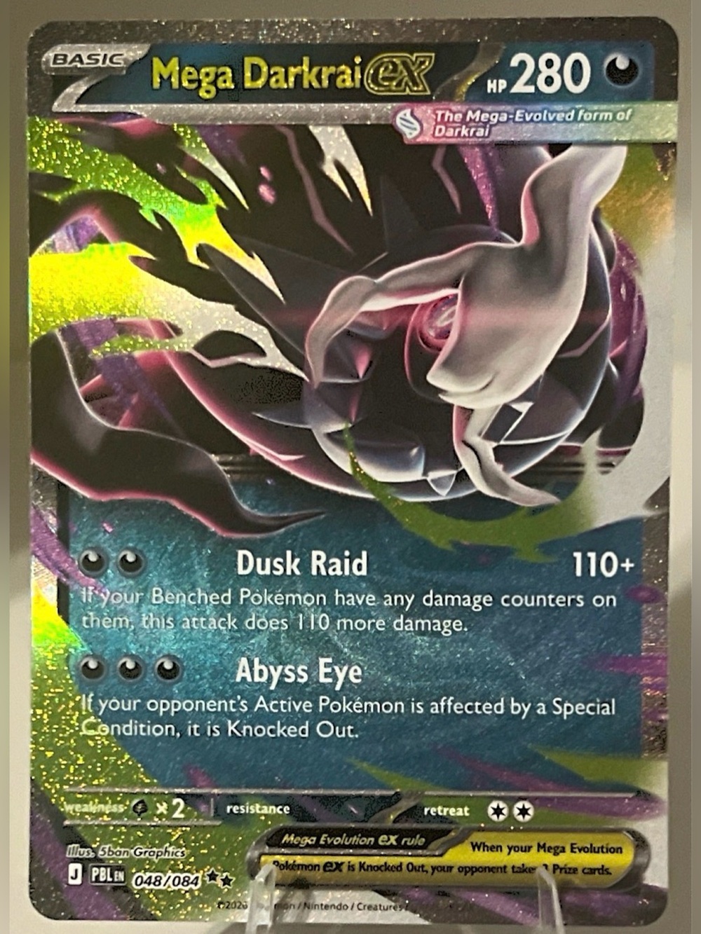 Pokémon TCG: Pitch Black - MEGA DARKRAI EX 048/084 NM